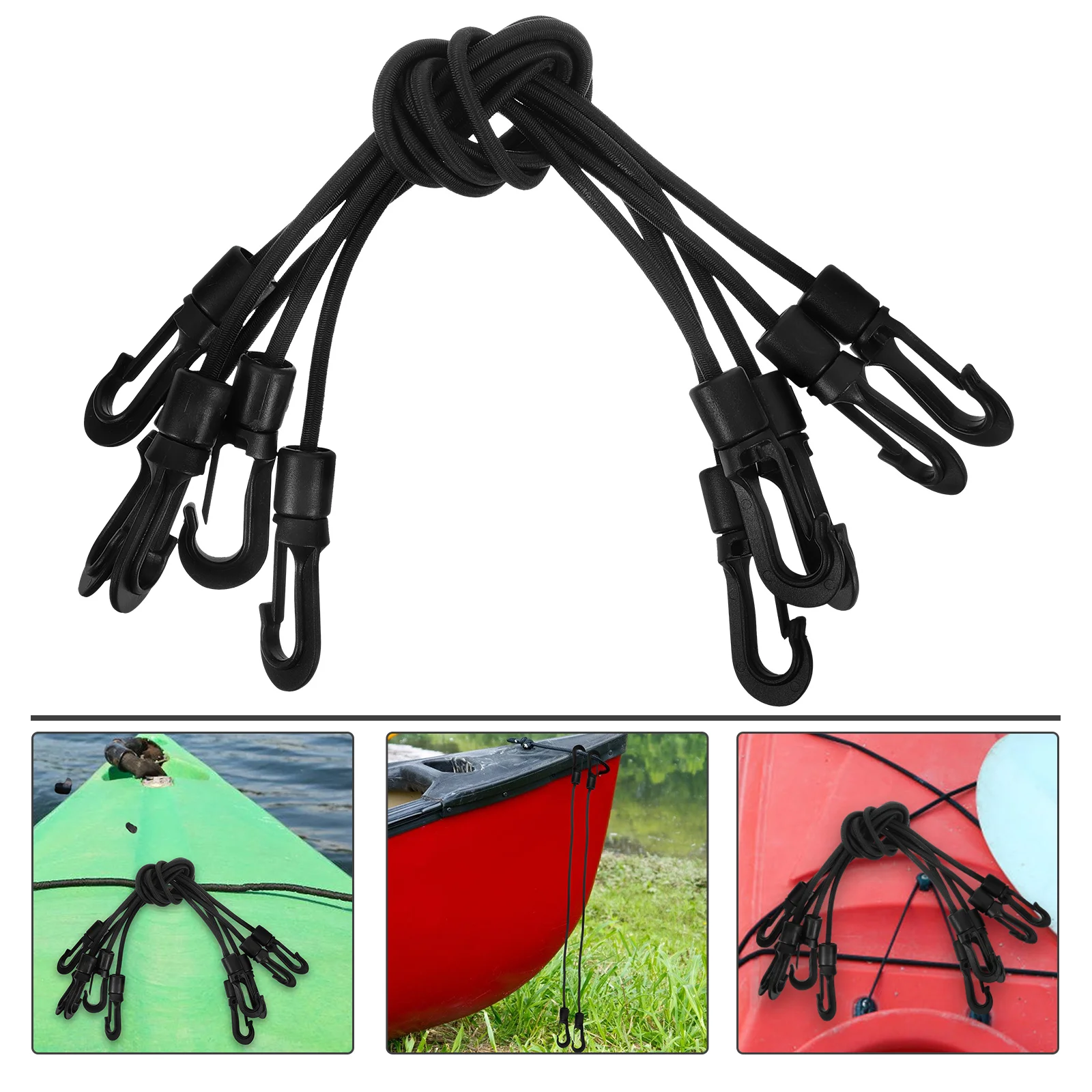 5 Pcs Kayak Elastic String Daily Use Hook Strap Outdoor Camping Buckle Pom Rope Small Tie
5 Pcs Kayak Elastic String Daily Use Hook Strap Outdoor Camping Buckle Pom Rope Small Tie