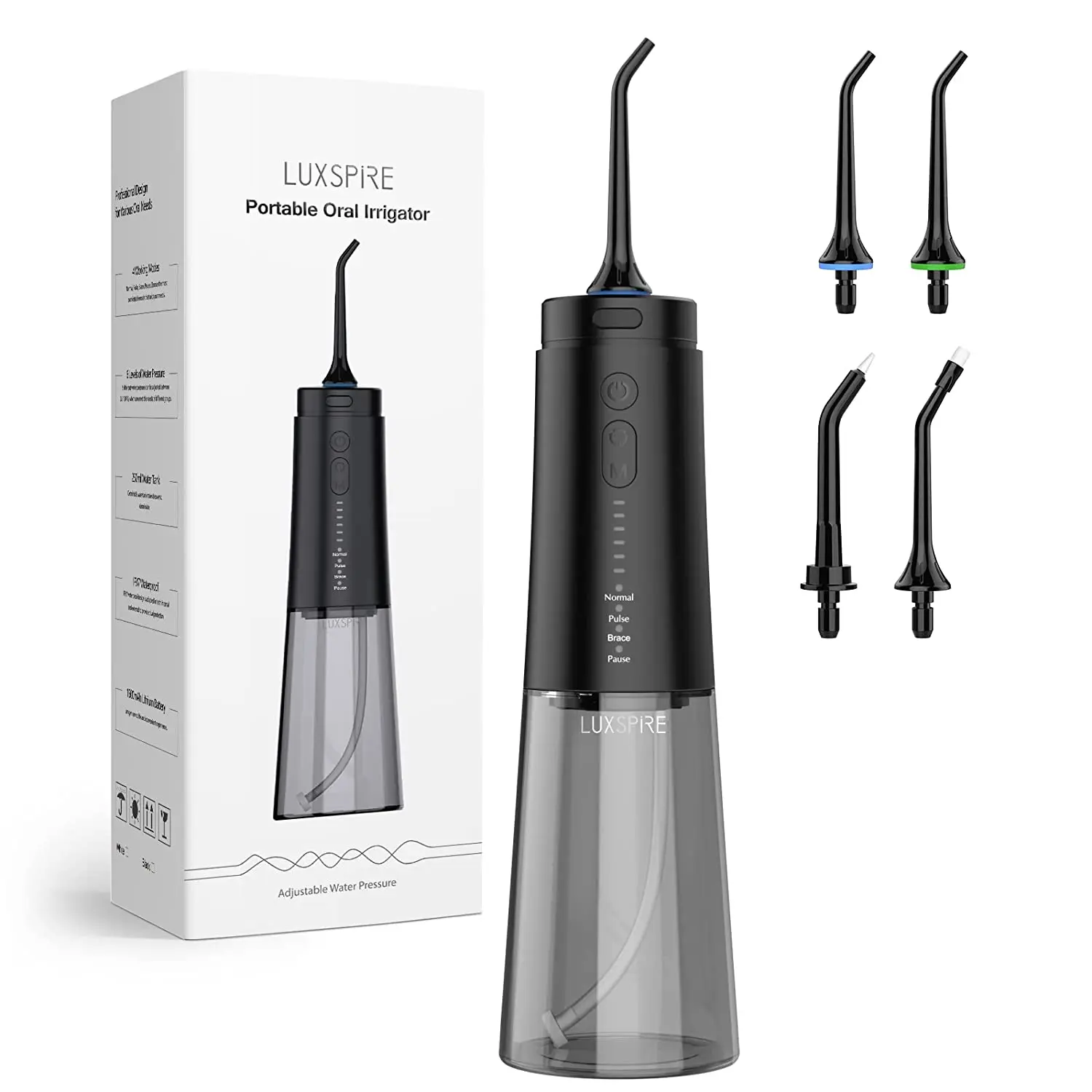 Cordless Water Flosser, 6 Pressure * 4 Modes Portable Power Dental Flosser, Waterproof Oral Irrigator USB Rechargeable Powerful
Cordless Water Flosser, 6 Pressure * 4 Modes Portable Power Dental Flosser, Waterproof Oral Irrigator USB Rechargeable Powerful