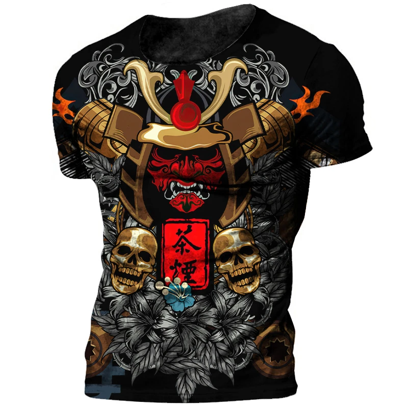 Japan Harajuku Summer 3D Men T Shirt Clothes Samurai Print Vintage Warrior T-shirt Fashion Cool Short Sleeve Man Streetwear Top
Japan Harajuku Summer 3D Men T Shirt Clothes Samurai Print Vintage Warrior T-shirt Fashion Cool Short Sleeve Man Streetwear Top