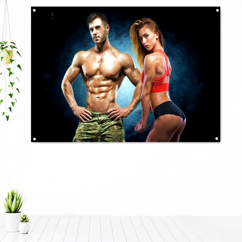Bodybuilding Couple Flags Workout Bodybuilding Banners Gym Wall Decor Sign Motivational Poster Wall Art Canvas Painting Stickers 
Bodybuilding Couple Flags Workout Bodybuilding Banners Gym Wall Decor Sign Motivational Poster Wall Art Canvas Painting Stickers