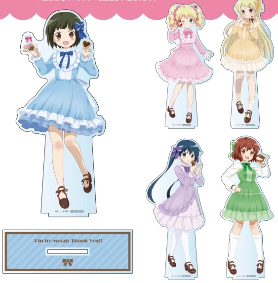 Kin-iro мозаичная фигурка куклы Oomiya Shinobu Alice Cartelet Komichi Aya акриловая модель на подставке
Kin-iro мозаичная фигурка куклы Oomiya Shinobu Alice Cartelet Komichi Aya акриловая модель на подставке