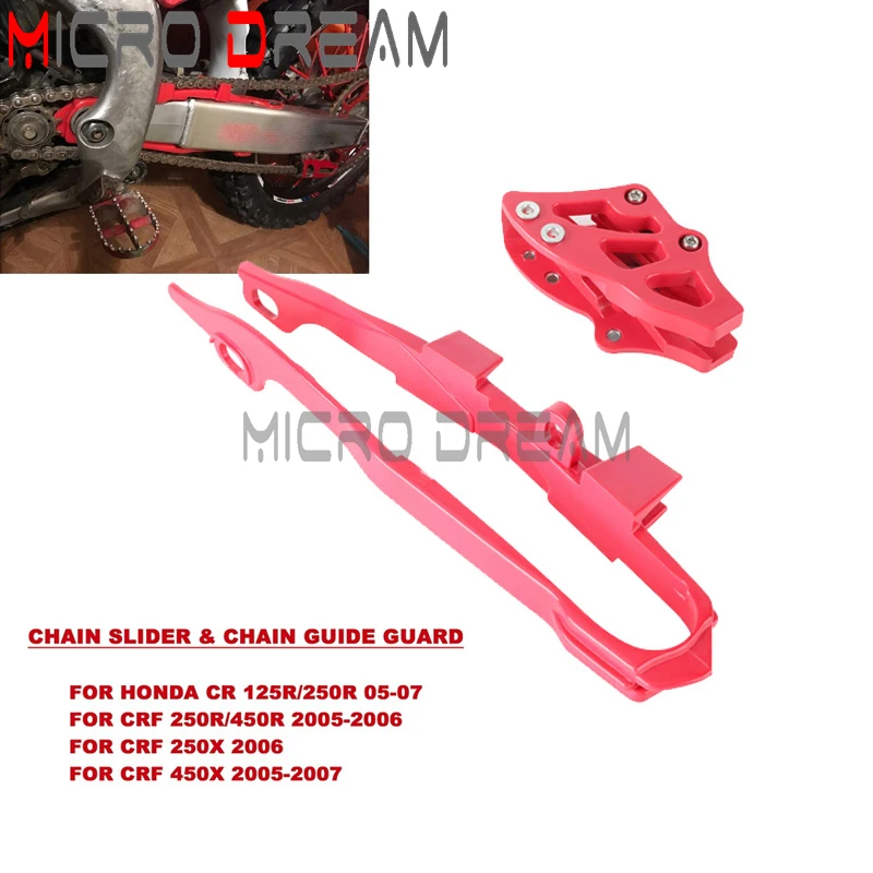 Motocross Chain Guide Guard with Swingarm Chain Slider Cover for Honda CR125R CR250R CRF250R CRF450R CRF250X CRF450X 2000-2013
Motocross Chain Guide Guard with Swingarm Chain Slider Cover for Honda CR125R CR250R CRF250R CRF450R CRF250X CRF450X 2000-2013