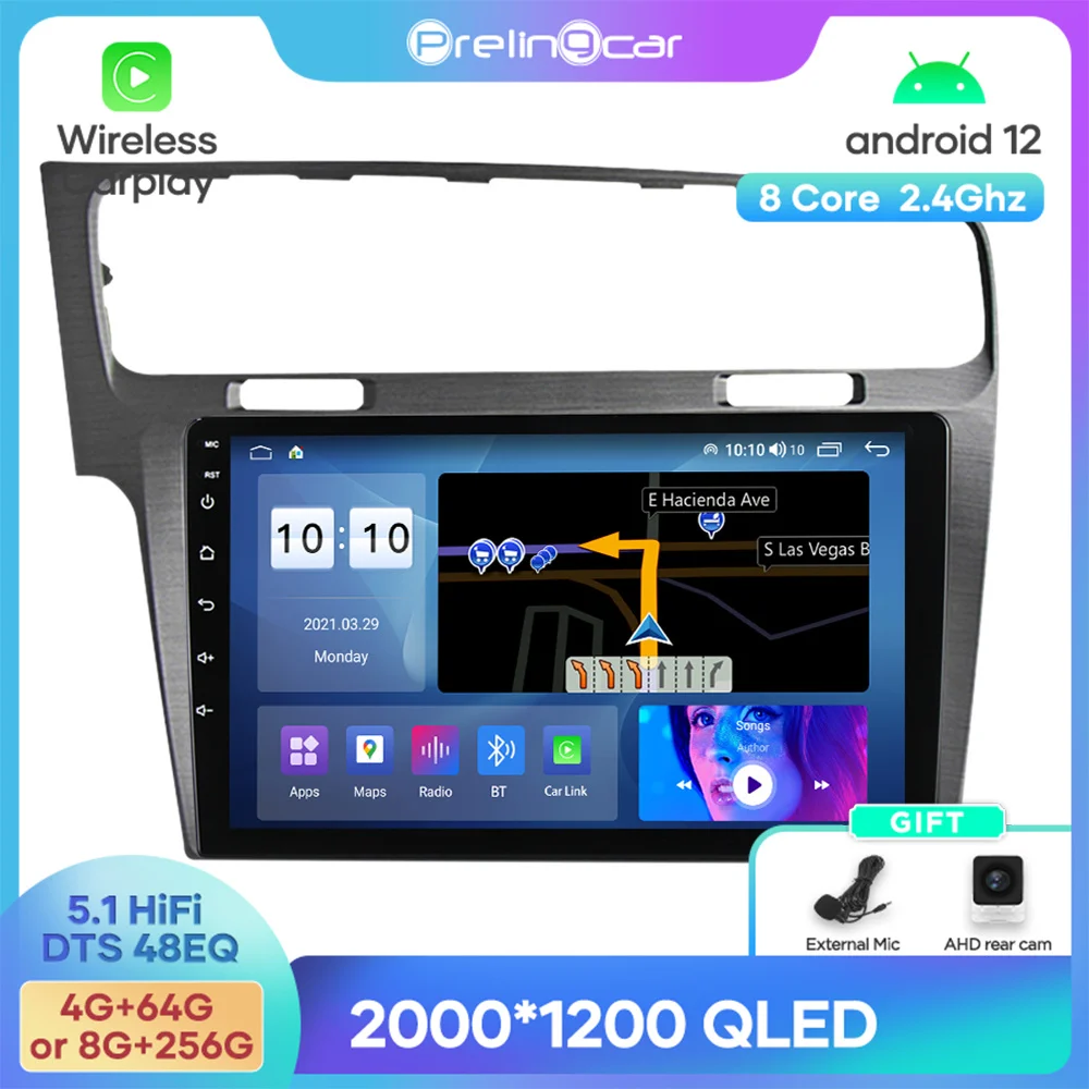 Android 12 DTS Sound For Volkswagen Golf 7 VII 2013-2017 Years Navigation Multimedia Car Player Radio 2Din Stereo Bluetooth 48EQ
Android 12 DTS Sound For Volkswagen Golf 7 VII 2013-2017 Years Navigation Multimedia Car Player Radio 2Din Stereo Bluetooth 48EQ