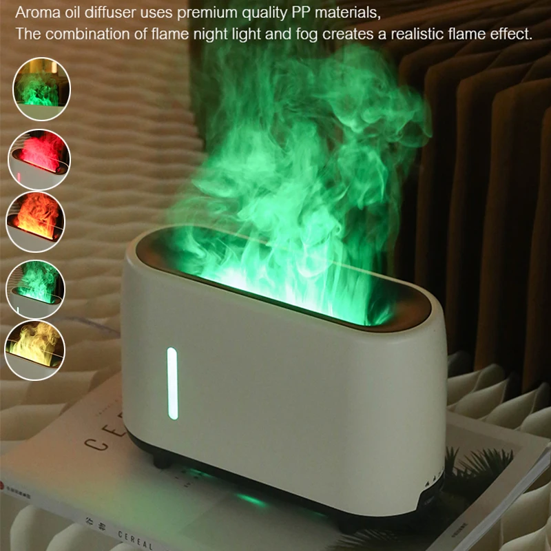 240ml Flame Humidifier Essential Oil Aroma Diffuser With Remote Control RGB Color Night Lighting for Aromatherapy Gifts
240ml Flame Humidifier Essential Oil Aroma Diffuser With Remote Control RGB Color Night Lighting for Aromatherapy Gifts