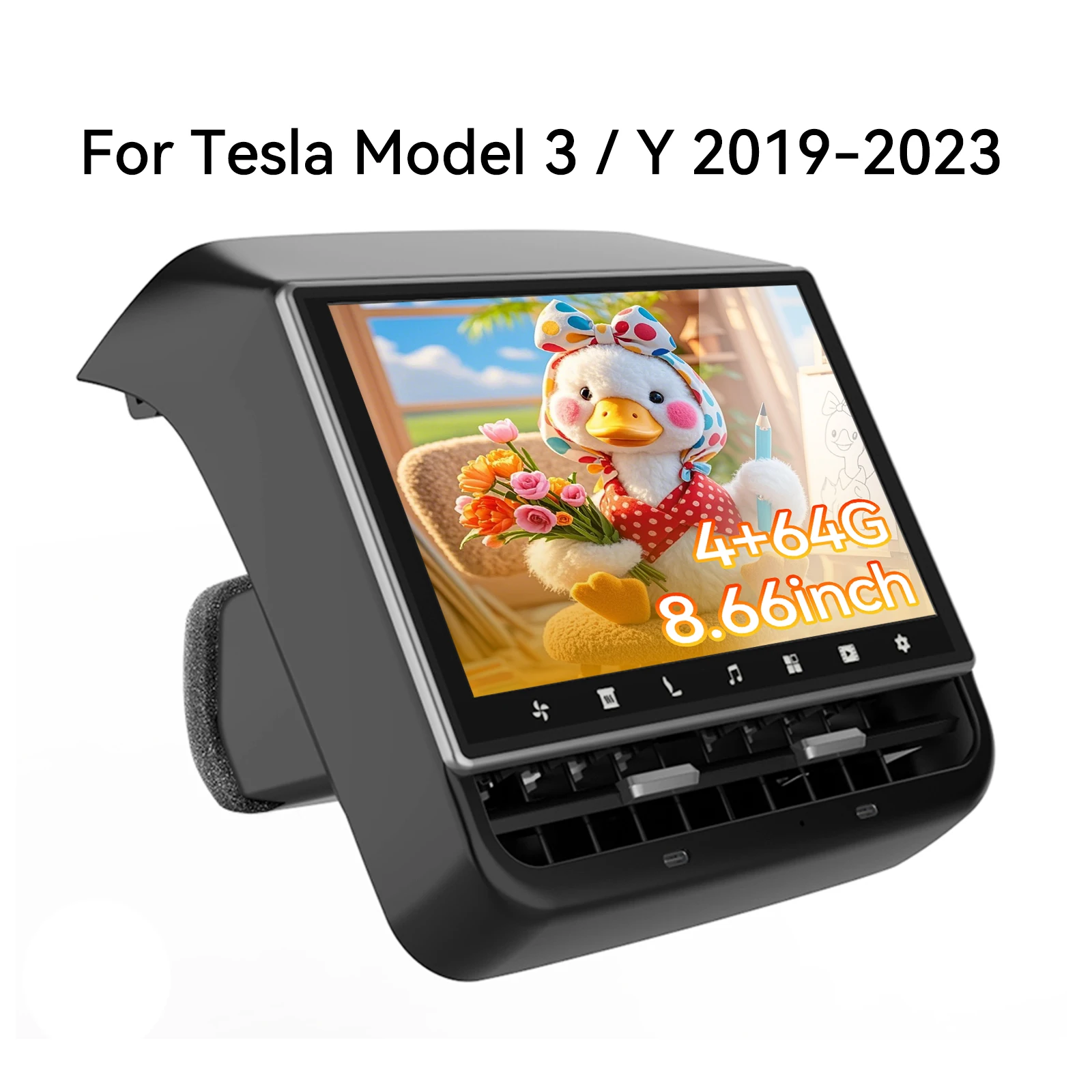 Binize 8,66 "задний экран для Tesla Model 3 Y 2019-2023 4G + 64G Wireles Carplay и Android автоматическое управление автомобильным кондиционером
Binize 8,66 "задний экран для Tesla Model 3 Y 2019-2023 4G + 64G Wireles Carplay и Android автоматическое управление автомобильным кондиционером