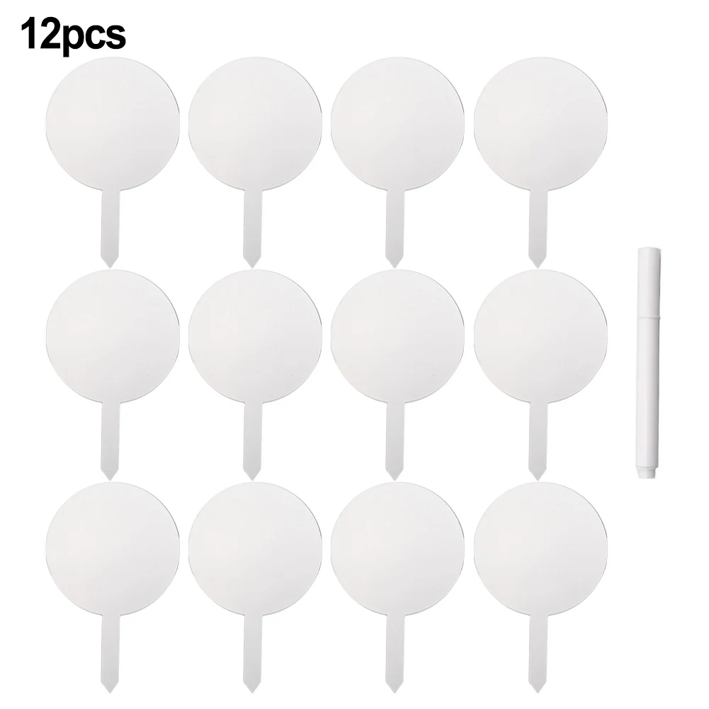 12pcs Herb Signs Plant Label With 1pc Pen Eco-Friendly Acrylic Plant Tag Round-Type Varieties Tagging Markers Garden Accessories
12pcs Herb Signs Plant Label With 1pc Pen Eco-Friendly Acrylic Plant Tag Round-Type Varieties Tagging Markers Garden Accessories
