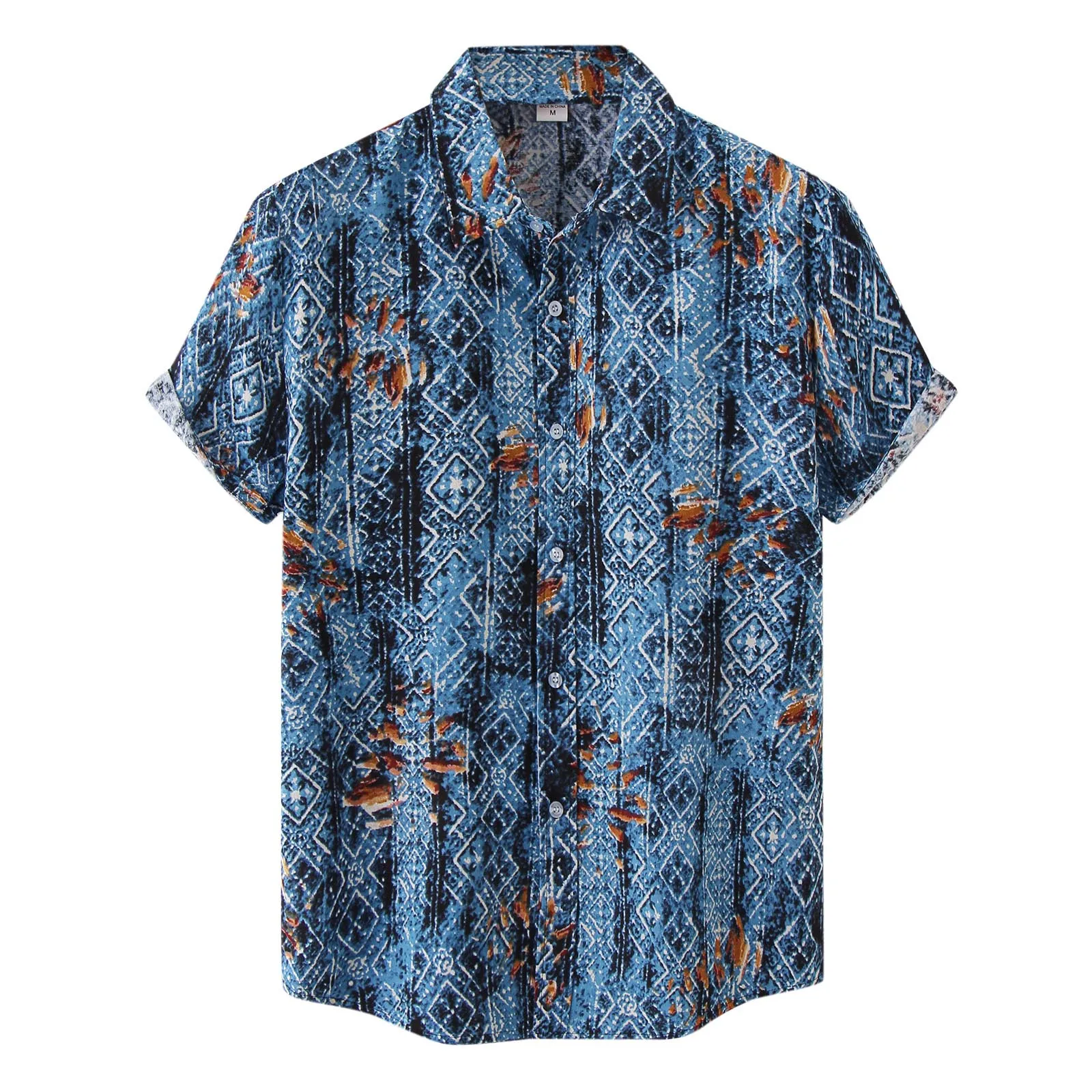Summer Short Male Summer Casual Geometric Print Shirt Short Sleeve Turn Down Collar Shirt Summer Short Summer Blouse
Summer Short Male Summer Casual Geometric Print Shirt Short Sleeve Turn Down Collar Shirt Summer Short Summer Blouse