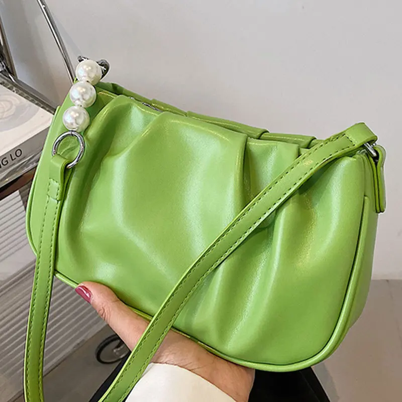 

Модная женская сумка через плечо, брендовые дизайнерские дамские сумочки, однотонный клатч из искусственной кожи на ремне
