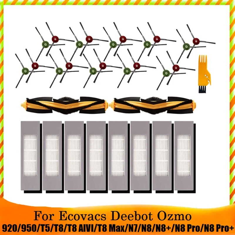 31Pcs Replacement Parts For Ecovacs Deebot OZMO 920 950 T5 T8 T9 Series Robot Vacuum Cleaner Household Cleaning
31Pcs Replacement Parts For Ecovacs Deebot OZMO 920 950 T5 T8 T9 Series Robot Vacuum Cleaner Household Cleaning