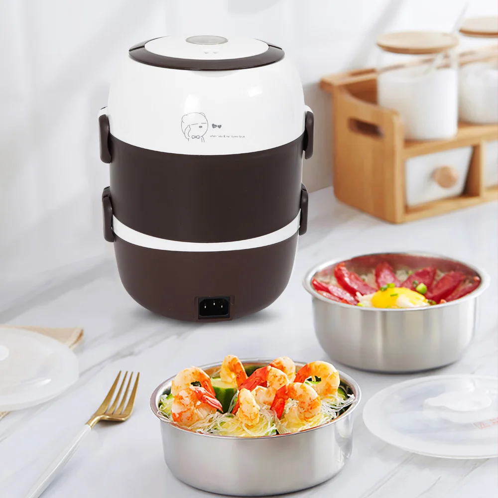 2L 3Layer Electric Heating Lunch Box Heater Stainless Steel Food Container Portable Meal Thermal Heating Lunch Box
2L 3Layer Electric Heating Lunch Box Heater Stainless Steel Food Container Portable Meal Thermal Heating Lunch Box