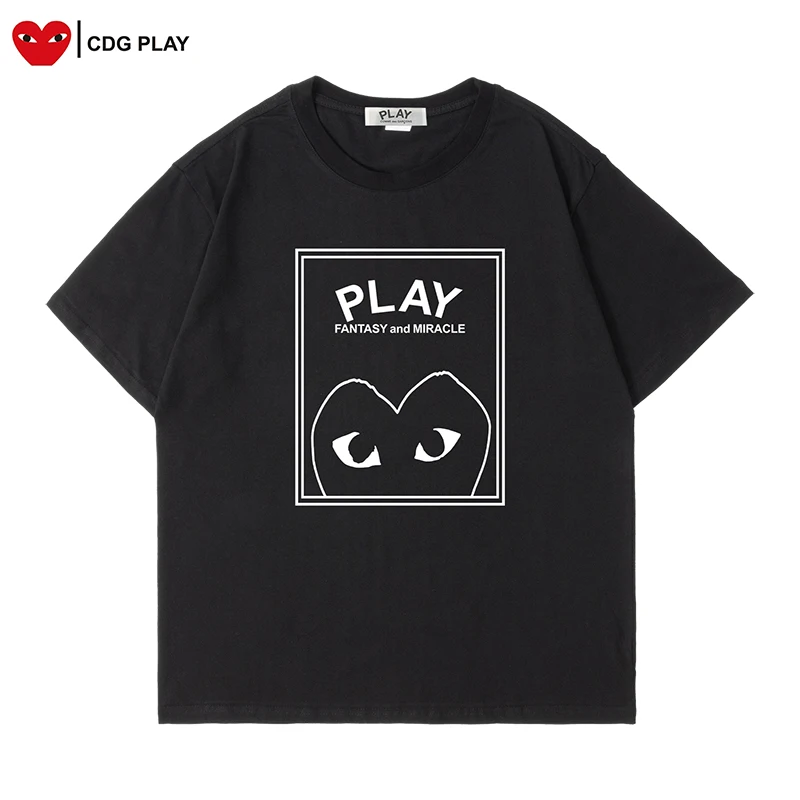 PLAY Unisex Tees Letter Printed Round Neck Short Sleeve All-match Simple Men's And Women's T-shirt
PLAY Unisex Tees Letter Printed Round Neck Short Sleeve All-match Simple Men's And Women's T-shirt