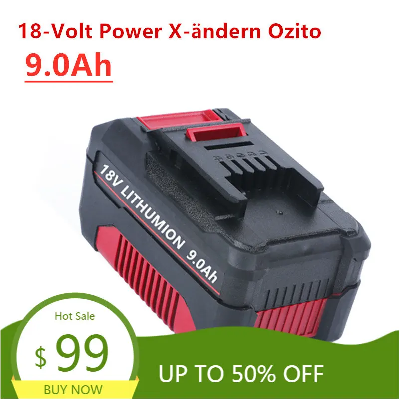 Neuer Ersatz 18V9000mAh Lithium-ionen Akku 4511481 Für Einhell 18-Volt Power X-ändern Ozito Cordless Power Tools Mobile Batterie 
Neuer Ersatz 18V9000mAh Lithium-ionen Akku 4511481 Für Einhell 18-Volt Power X-ändern Ozito Cordless Power Tools Mobile Batterie