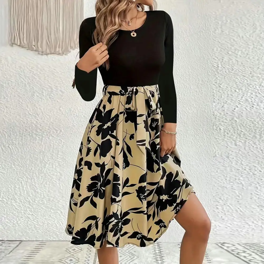 Лестное элегантное Цветочное платье-трапеция с длинными рукавами, Стильное женское платье
Лестное элегантное Цветочное платье-трапеция с длинными рукавами, Стильное женское платье