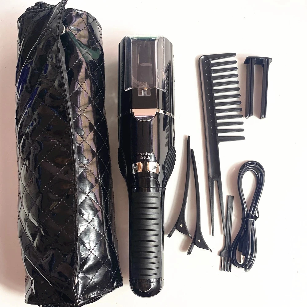 

New Hair Split Ends Trimmer Charging Professional Hair Cutter Smooth End Cutting Clipper Beauty Set Bag Product Dual 1/4"1/8