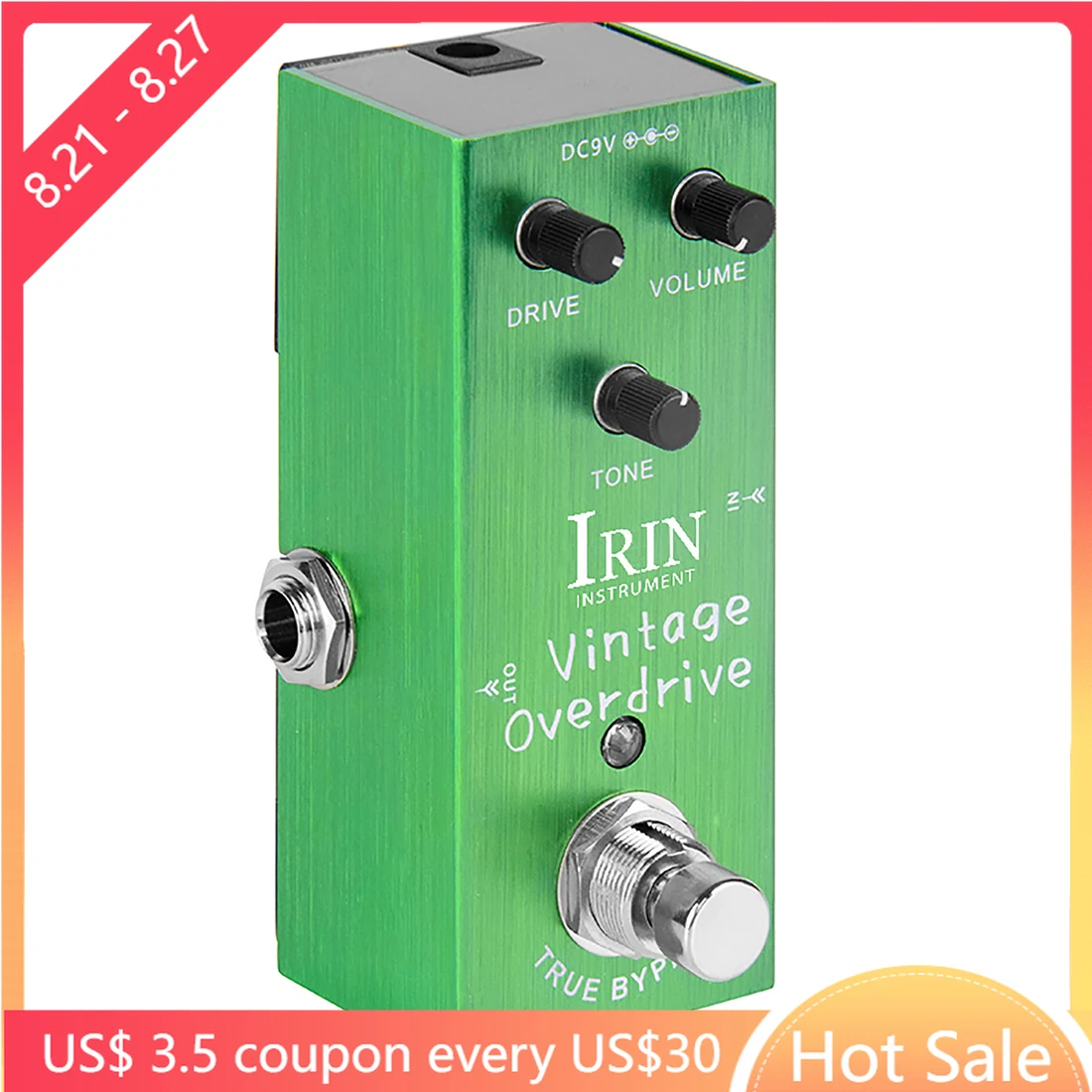 IRIN AN-01 Vintage Overdrive Guitar Effect Pedal Classic Tube Screamer Overdrive True Bypass Electric Guitar Parts & Accessories
IRIN AN-01 Vintage Overdrive Guitar Effect Pedal Classic Tube Screamer Overdrive True Bypass Electric Guitar Parts & Accessories