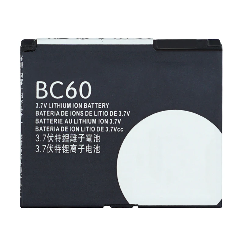 

OHD Original High Capacity Battery BC60 For Motorola C257 C261 E6 L7 V3x SLVR L7c SLVR L7i U6C W220 850mAh