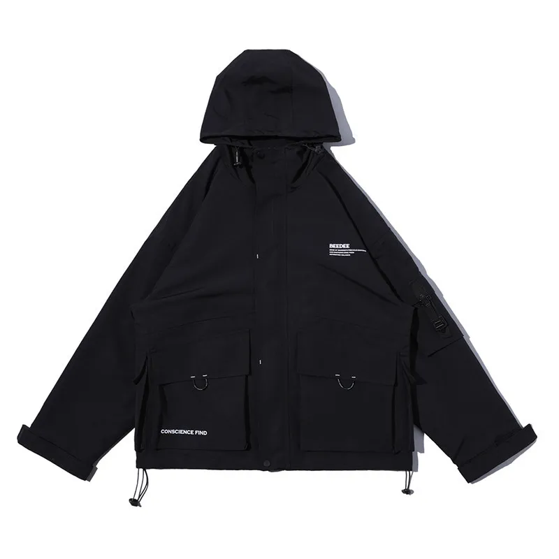 Functional Jackets Harajuku Cargo Military Coats Men BF Loose Hooded Multi-pocket Windproof Chamarras Para Hombre Techwear
Functional Jackets Harajuku Cargo Military Coats Men BF Loose Hooded Multi-pocket Windproof Chamarras Para Hombre Techwear