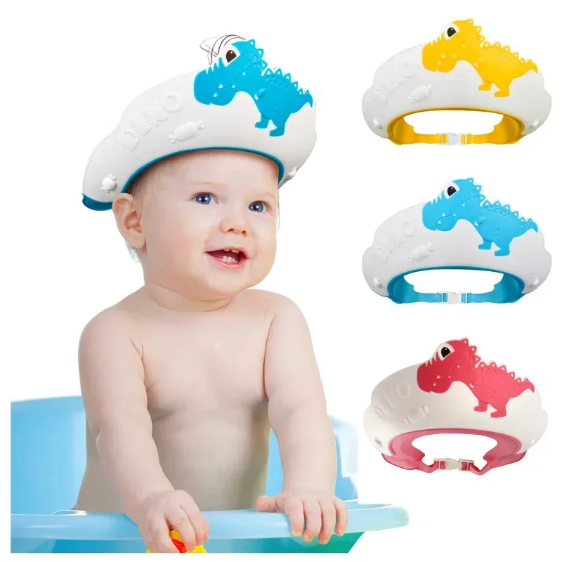 Baby Shampoo Cap Kids Hair Washing Dinosaur Silicone Eye and Ear Protection Waterproof Children's Shampoo Cap Baby Hair Wash 
Baby Shampoo Cap Kids Hair Washing Dinosaur Silicone Eye and Ear Protection Waterproof Children's Shampoo Cap Baby Hair Wash