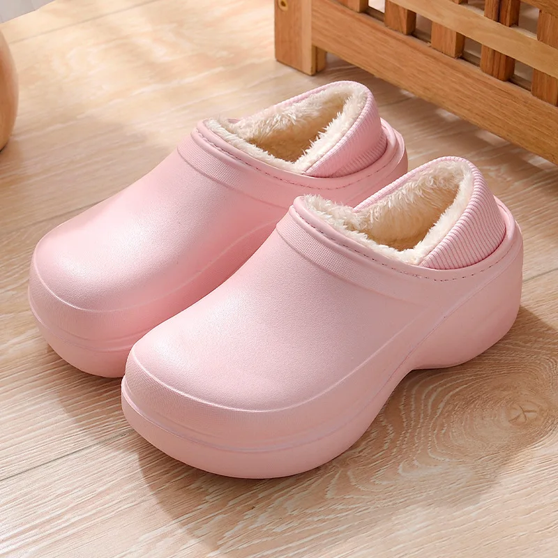 Women Garden Clogs Outdoor Fashion Platform Push Slippers Sandals House Winter Warm Slippers High Heel Pink EVA Injection Shoes
Women Garden Clogs Outdoor Fashion Platform Push Slippers Sandals House Winter Warm Slippers High Heel Pink EVA Injection Shoes