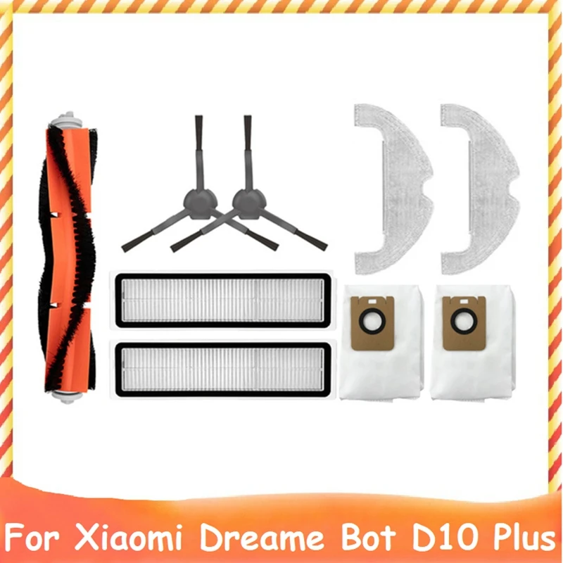 9Pcs For Xiaomi Dreame Bot D10 Plus RLS3D Robot Vacuum Cleaner Washable HEPA Filter Mop Cloth Main Side Brush Dust Bag
9Pcs For Xiaomi Dreame Bot D10 Plus RLS3D Robot Vacuum Cleaner Washable HEPA Filter Mop Cloth Main Side Brush Dust Bag