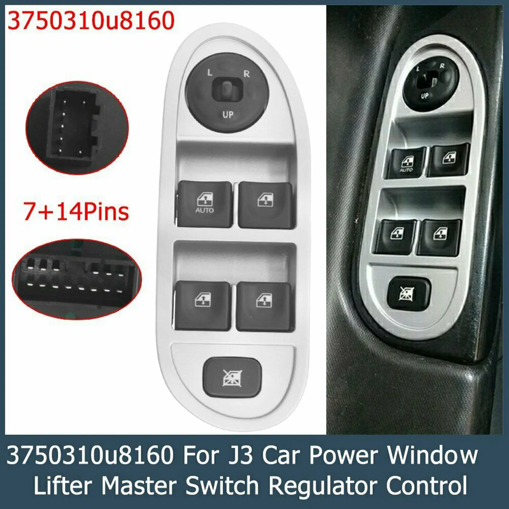 Автомобильный Электрический оконный регулятор, переключатель, передние левые оконные регуляторы, переключатели для JAC J3 3750310U8160
Автомобильный Электрический оконный регулятор, переключатель, передние левые оконные регуляторы, переключатели для JAC J3 3750310U8160