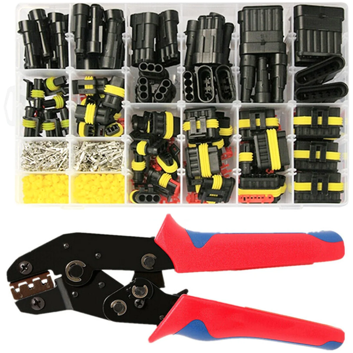 Crimping Pliers Set Waterproof Wire Connector Terminal Quick Locking 1/2/3/4/5/6 Pin Automotive Wire Connector Truck Harness
Crimping Pliers Set Waterproof Wire Connector Terminal Quick Locking 1/2/3/4/5/6 Pin Automotive Wire Connector Truck Harness