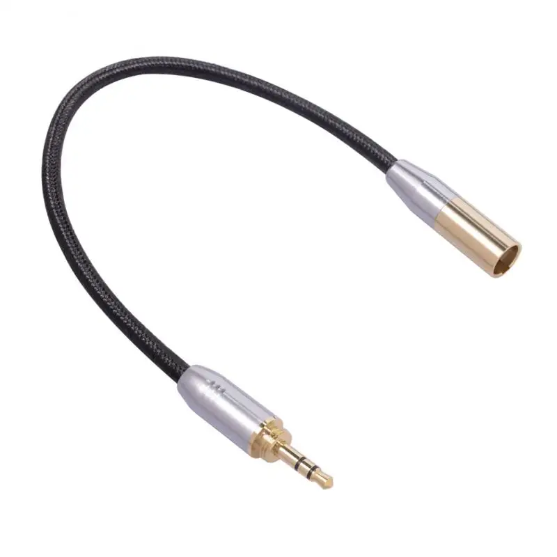 Jack 3.5mm To Mini XLR With Aluminum Foil Shield Male To Mini XLR Audio Cable 24AWG Adapter Cable Cord For Camera Headphone
Jack 3.5mm To Mini XLR With Aluminum Foil Shield Male To Mini XLR Audio Cable 24AWG Adapter Cable Cord For Camera Headphone
