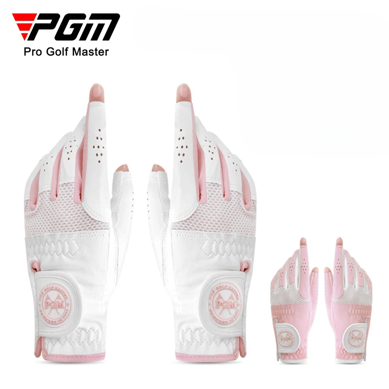 PGM Golf Women's Gloves Breathable Wear resistant Super Fiber Cloth Anti slip Color Exposed Fingers blocking Soft Durable ST031
PGM Golf Women's Gloves Breathable Wear resistant Super Fiber Cloth Anti slip Color Exposed Fingers blocking Soft Durable ST031