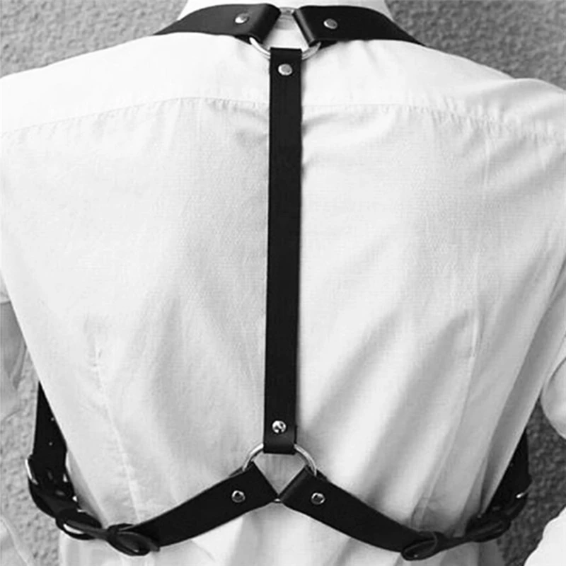 1pc Sexy Women Mature Men Gentleman Adjustable Leather Body Chest Harness Belt Black Punk Fancy Costume Clothing Accessories
1pc Sexy Women Mature Men Gentleman Adjustable Leather Body Chest Harness Belt Black Punk Fancy Costume Clothing Accessories
