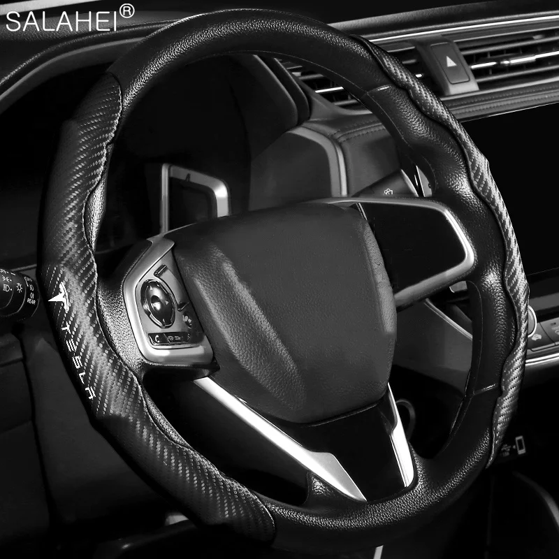 Car Emblem Steering Wheel Booster Cover Carbon Fiber Shell Breathable Non-Slip For Tesla Model 3 X Y S Auto Interior Accessories
Car Emblem Steering Wheel Booster Cover Carbon Fiber Shell Breathable Non-Slip For Tesla Model 3 X Y S Auto Interior Accessories