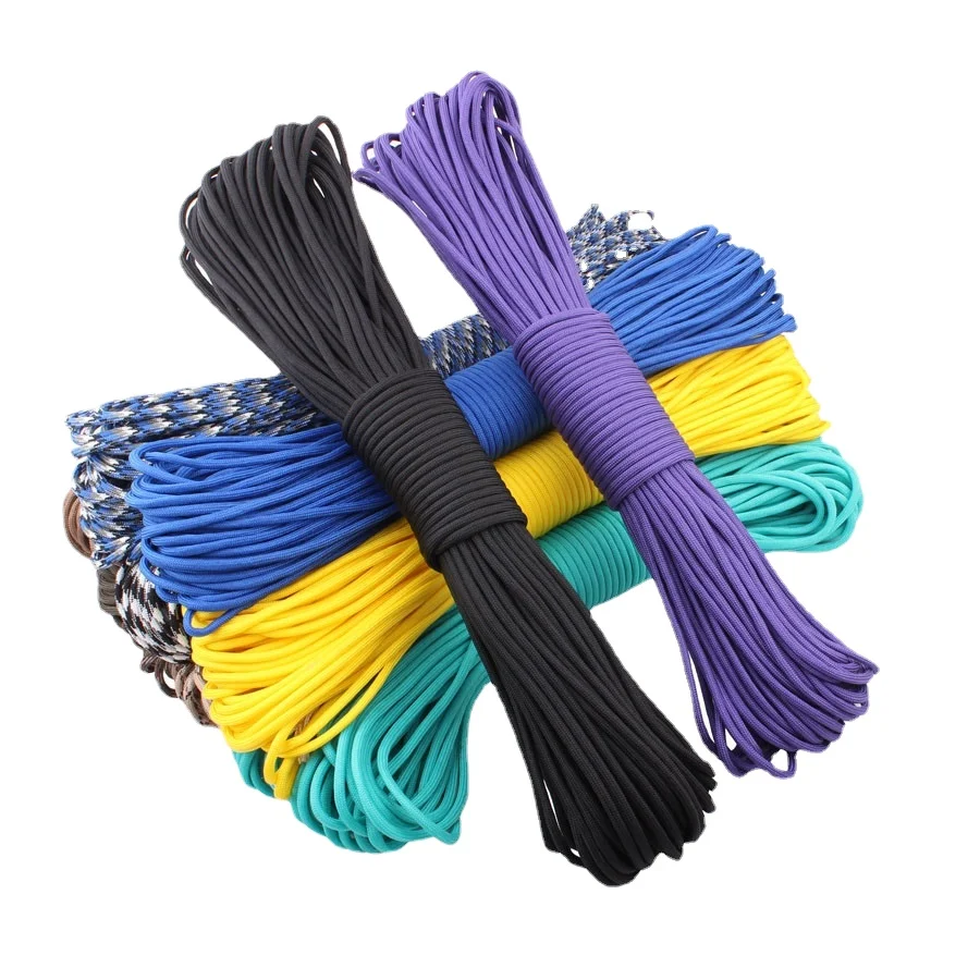 550 Paracord Parachute Cord Lanyard Tent Rope Mil Spec Type III 7 Strand 100FT Paracord For Hiking Camping 200 Colors
550 Paracord Parachute Cord Lanyard Tent Rope Mil Spec Type III 7 Strand 100FT Paracord For Hiking Camping 200 Colors