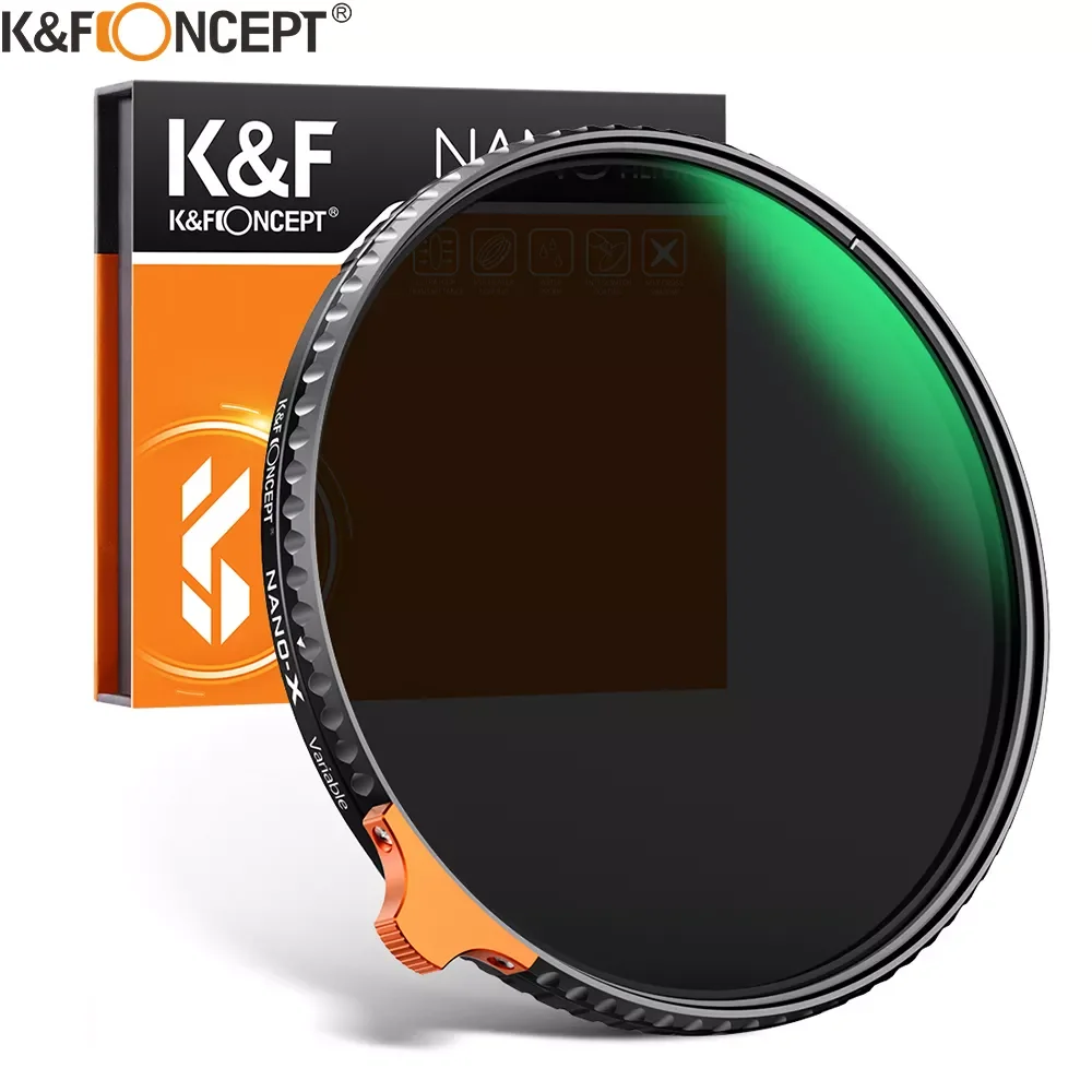 K&F Concept ND2 to ND400 Lens HD ND Filter Fader Easy to Variable Adjustable Neutral Density 49mm 52mm 58mm 62mm 67mm 77mm 8
K&F Concept ND2 to ND400 Lens HD ND Filter Fader Easy to Variable Adjustable Neutral Density 49mm 52mm 58mm 62mm 67mm 77mm 8