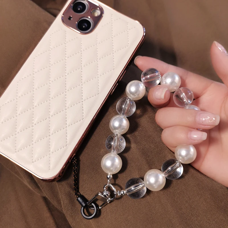 Crystal Beads Wrist Pearl Pendant Mobile Phone Lanyard Women's High-end Handmade Ball Pendant Anti-lost Pendant Wrist Lanyard
Crystal Beads Wrist Pearl Pendant Mobile Phone Lanyard Women's High-end Handmade Ball Pendant Anti-lost Pendant Wrist Lanyard
