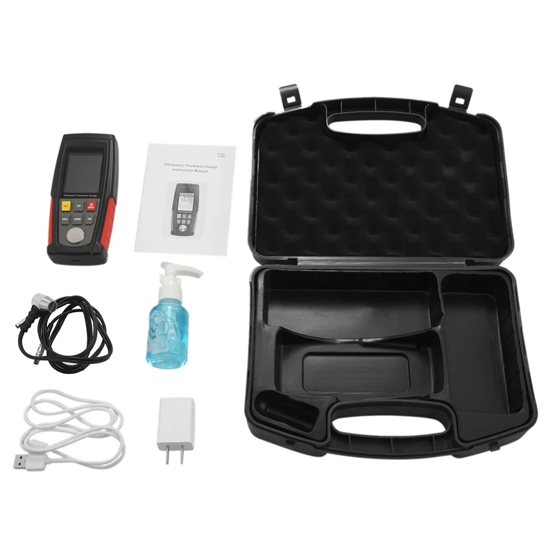 Digital Ultrasonic Thickness Gauge Meter Tester USB Charging Digital Thickness Metal Tester High Precision WT100A
Digital Ultrasonic Thickness Gauge Meter Tester USB Charging Digital Thickness Metal Tester High Precision WT100A