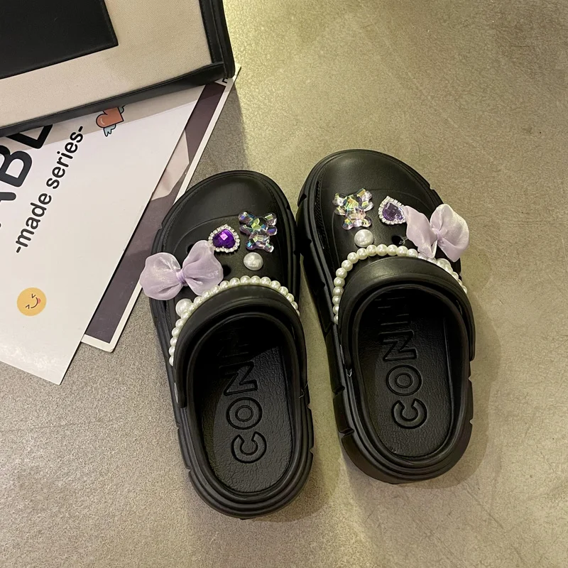 Женские шлепанцы 2022 Летняя женская обувь модная трендовая универсальная обувь на толстой подошве Симпатичные шлепанцы с бантом Повседневн...
Женские шлепанцы 2022 Летняя женская обувь модная трендовая универсальная обувь на толстой подошве Симпатичные шлепанцы с бантом Повседневн...