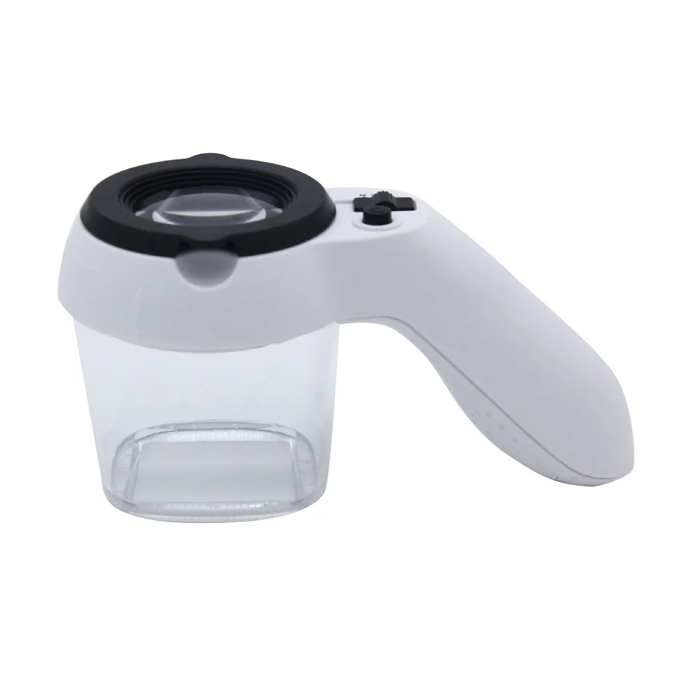 Practical LED Lights Handheld Magnifying Glass Magnifier Observation Viewer Box with Scales Accessories for Kids
Practical LED Lights Handheld Magnifying Glass Magnifier Observation Viewer Box with Scales Accessories for Kids