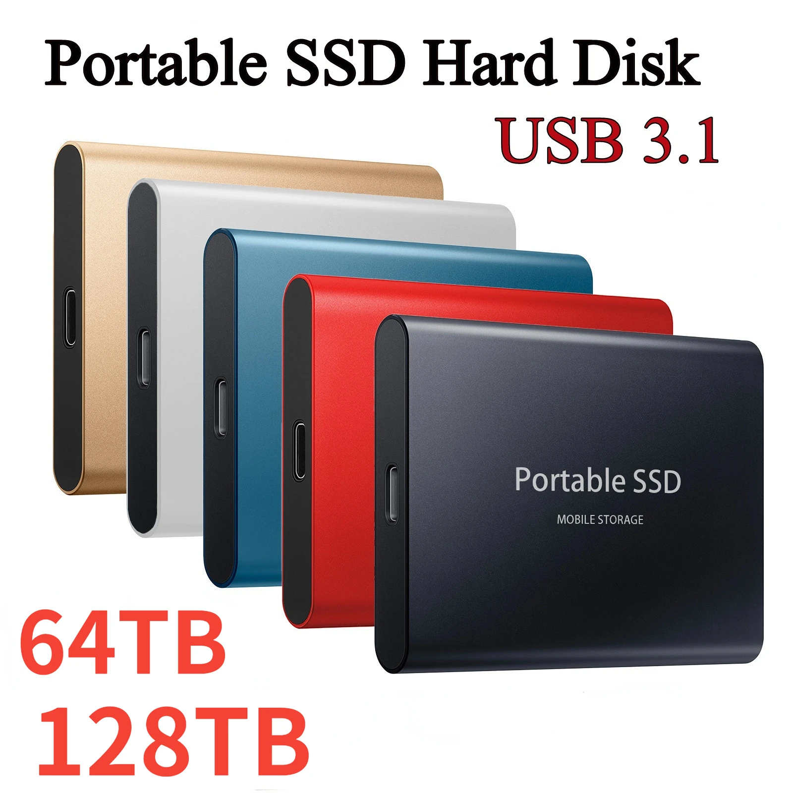 Portable SSD Type-C USB 3.1 8TB 16TB 32TB 64TB SSD Hard Drive 2TB 4TB External SSD M.2 for Laptop Desktop SSD Flash Memory Disk
Portable SSD Type-C USB 3.1 8TB 16TB 32TB 64TB SSD Hard Drive 2TB 4TB External SSD M.2 for Laptop Desktop SSD Flash Memory Disk