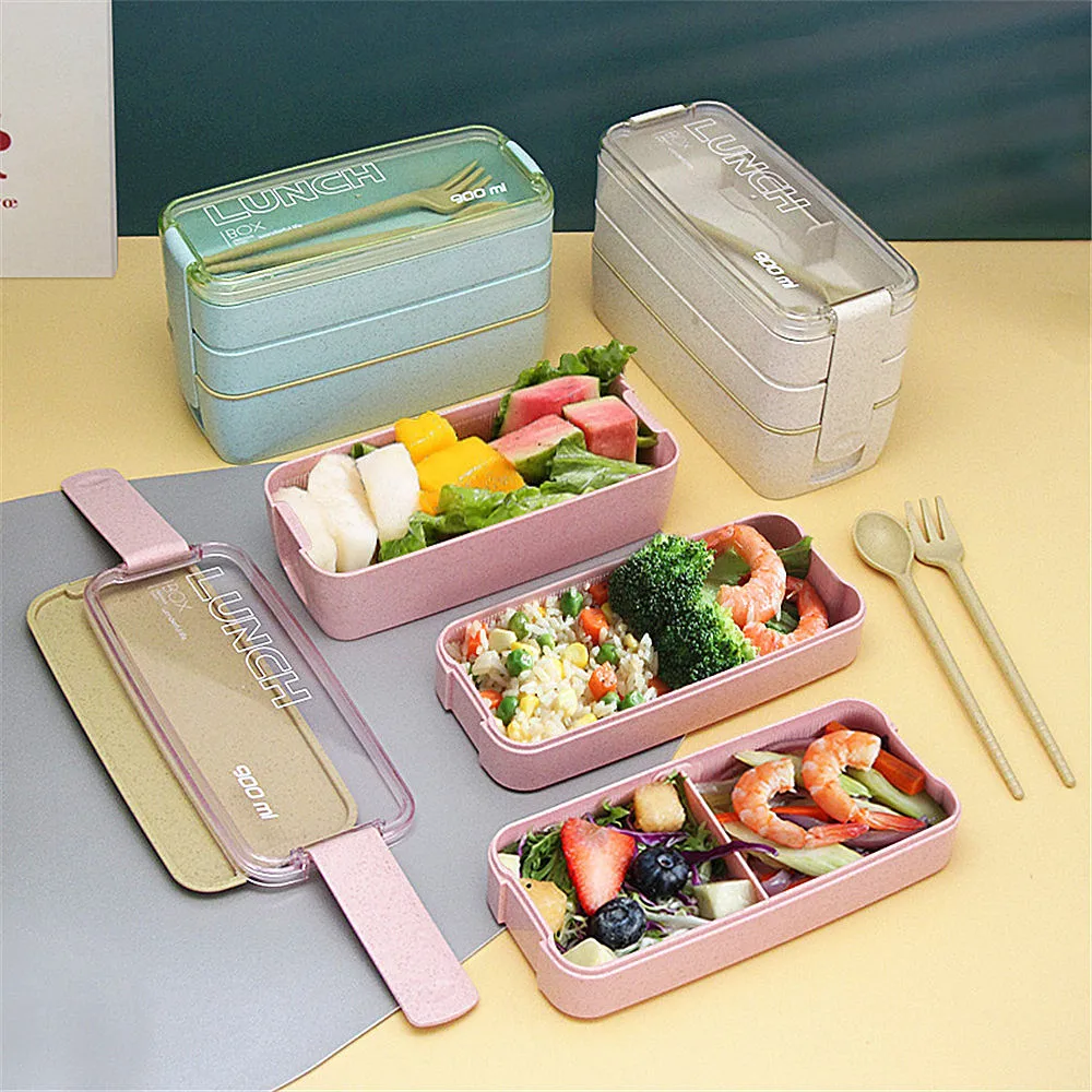 Children Bento Box Triple Layered Leakproof Lunch Box for Kids Adults Chopsticks Dishwasher Microwave Safe Lunch Food Container
Children Bento Box Triple Layered Leakproof Lunch Box for Kids Adults Chopsticks Dishwasher Microwave Safe Lunch Food Container