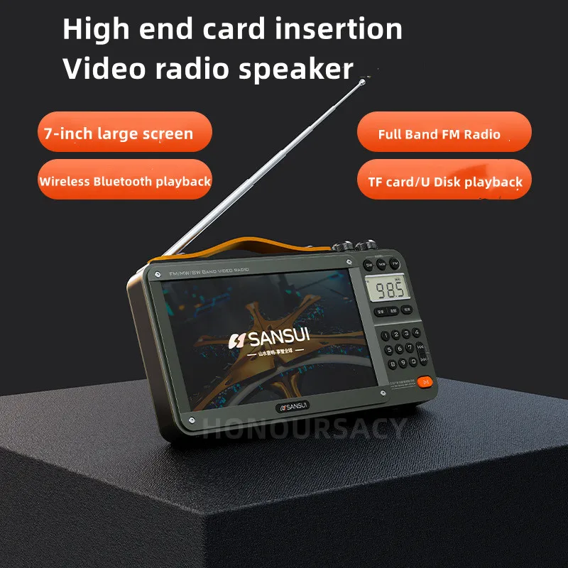 Multifunctional Wireless Bluetooth Speakers FM/MW/SW Radio for Home Elderly Full Band 7-inch HD Screen Square Dance Video Player 
Multifunctional Wireless Bluetooth Speakers FM/MW/SW Radio for Home Elderly Full Band 7-inch HD Screen Square Dance Video Player