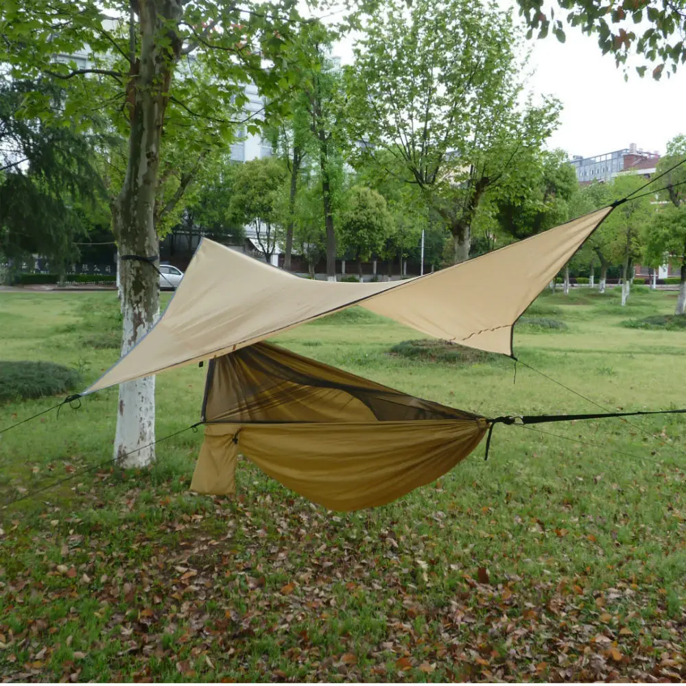 Camping Hammock and Tent Awning Rain Fly Tarp Waterproof Mosquito Net Hammock Canopy 210T Lightweight Portable Nylon Hammocks
Camping Hammock and Tent Awning Rain Fly Tarp Waterproof Mosquito Net Hammock Canopy 210T Lightweight Portable Nylon Hammocks