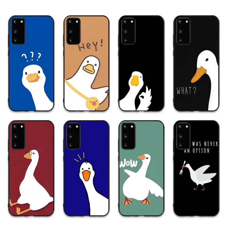 Cartoon Doubt Duck Phone Case For Samsung S 20 21 22 23 plus Ultra for Redmi Note 8 9 10 11 for Huawei Y 5 6 9
Cartoon Doubt Duck Phone Case For Samsung S 20 21 22 23 plus Ultra for Redmi Note 8 9 10 11 for Huawei Y 5 6 9