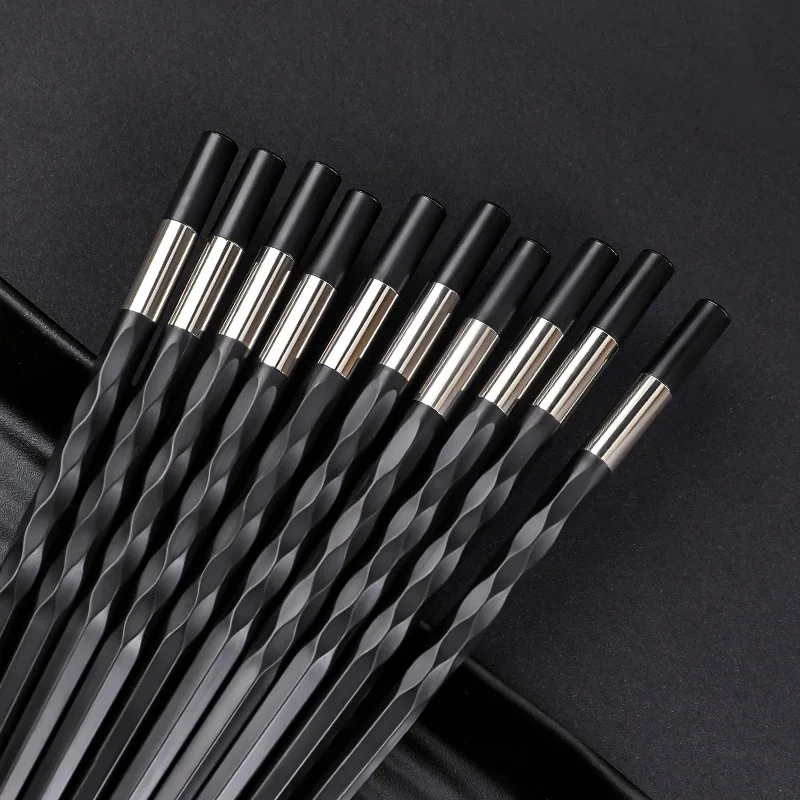 5 Pairs Thread Chinese Chopsticks Sushi Sticks Reusable Metal Korean Chopsticks Set Healthy Alloy Tableware
5 Pairs Thread Chinese Chopsticks Sushi Sticks Reusable Metal Korean Chopsticks Set Healthy Alloy Tableware