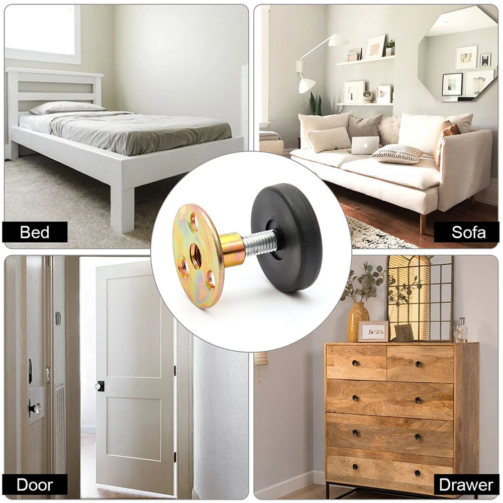 4Pack Adjustable Threaded Bed Frame Anti-Shake Tool Headboard Stoppers Bedside Support Hardware Fasteners Beds Anti Shake Tool
4Pack Adjustable Threaded Bed Frame Anti-Shake Tool Headboard Stoppers Bedside Support Hardware Fasteners Beds Anti Shake Tool