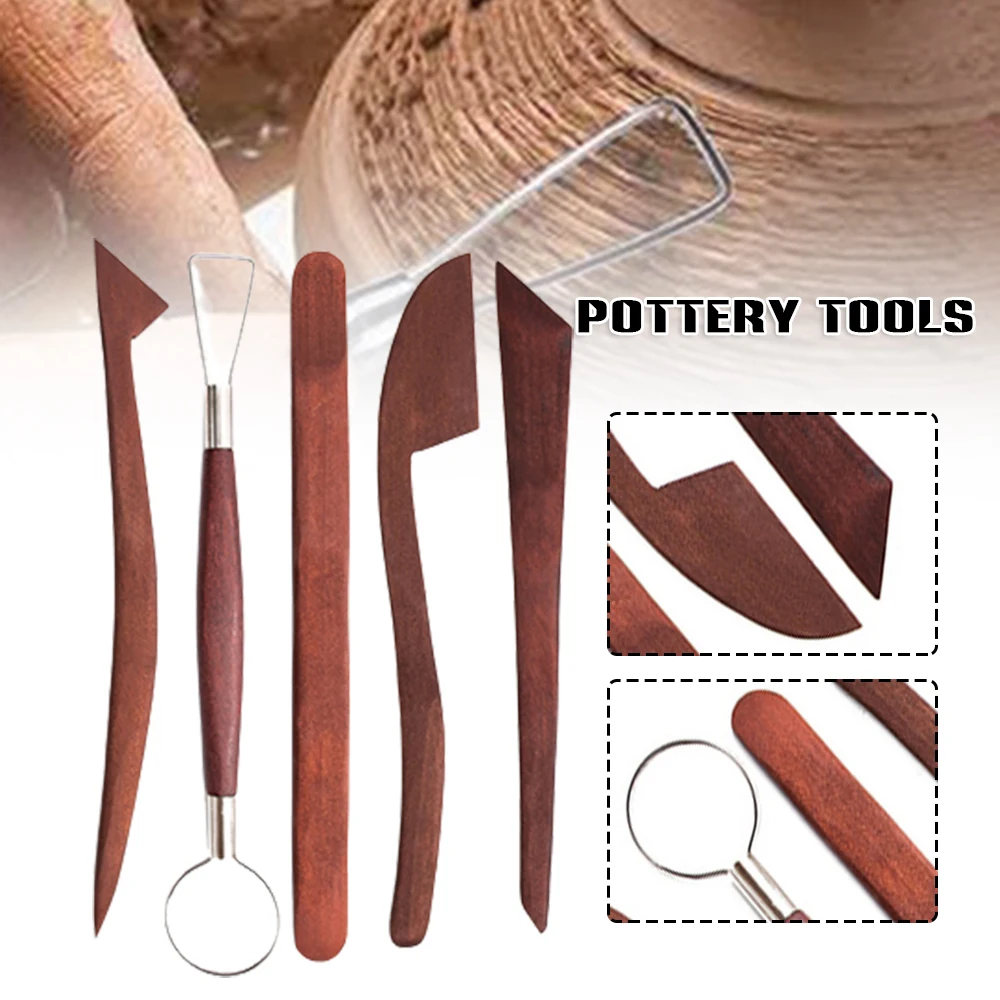 5pcs Ceramic Wooden Tool Set Large Flat Wire Carving Cutter for Pottery Clay Ceramic Tools for Pottery Pro Ceramic Tools gass
5pcs Ceramic Wooden Tool Set Large Flat Wire Carving Cutter for Pottery Clay Ceramic Tools for Pottery Pro Ceramic Tools gass