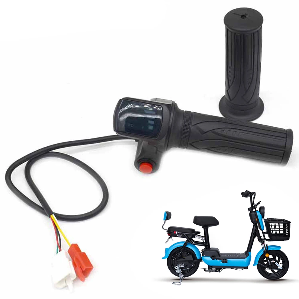Bicycle Grip Bicycle Handlebar LED Display Universal 50CM Cable Bicycle Grip E-Bike Throttle Ebike Accessories
Bicycle Grip Bicycle Handlebar LED Display Universal 50CM Cable Bicycle Grip E-Bike Throttle Ebike Accessories