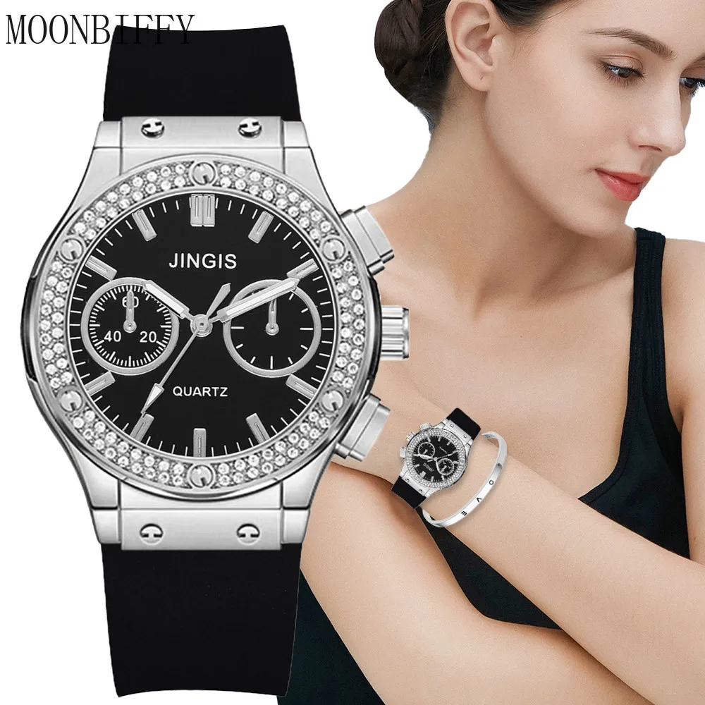 Fashion Business Women Watch Rubber Brand Women Watches Diamond Female Quartz Wristwatches Simple Sport Clock Relogio Feminino
Fashion Business Women Watch Rubber Brand Women Watches Diamond Female Quartz Wristwatches Simple Sport Clock Relogio Feminino