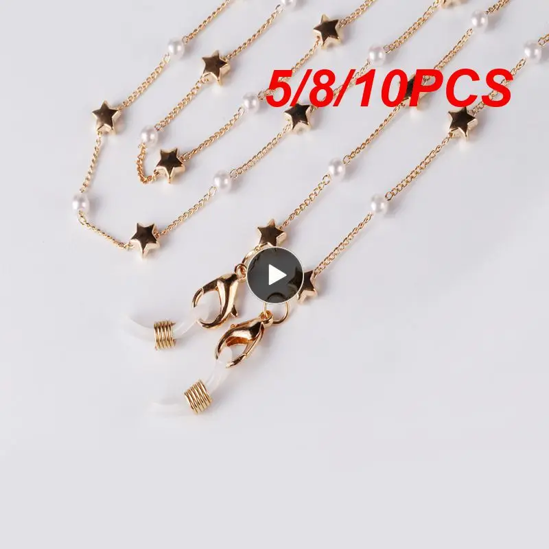 10PCS Fashion Eyeglasses Chain Mask Strap Pearl Beaded Women Necklace Glasses Ear Hanging Rope Adjustable Sunglasses Accessory
10PCS Fashion Eyeglasses Chain Mask Strap Pearl Beaded Women Necklace Glasses Ear Hanging Rope Adjustable Sunglasses Accessory