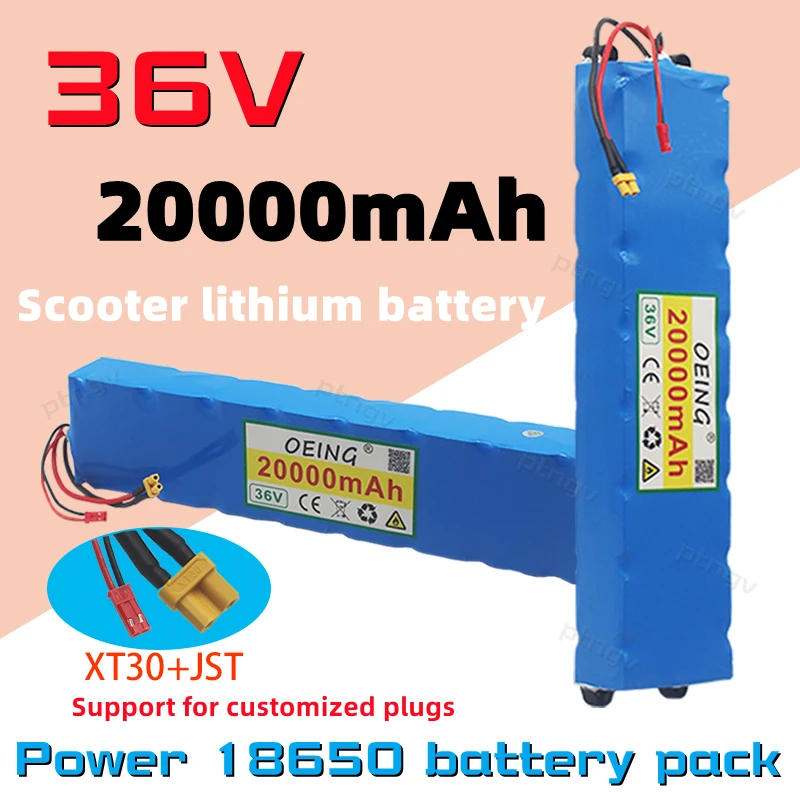 

Nieuwe 36V 10s3p 20000Mah 18650 Lithium Batterij 250W.500W 42V 20ah Geschikt Voor Elektrische Scooter M365 Bms Aanpasbare Plug
