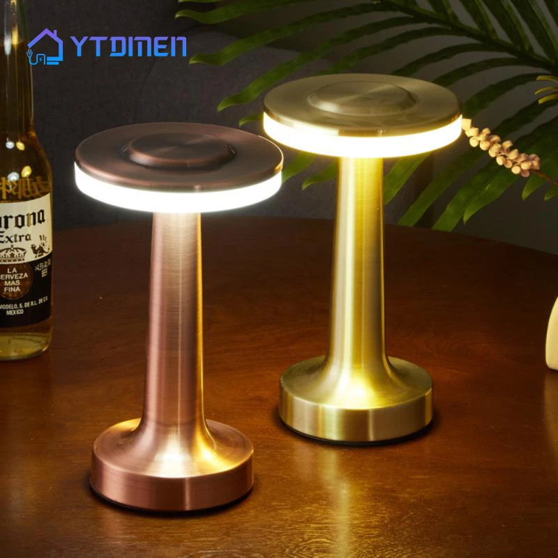3 Color Dimmable Table Lamp Retro Bar LED Table Lights Touch Sensor Rechargeable Dumbbell Desk Lamp for Restaurant Bedside Decor
3 Color Dimmable Table Lamp Retro Bar LED Table Lights Touch Sensor Rechargeable Dumbbell Desk Lamp for Restaurant Bedside Decor