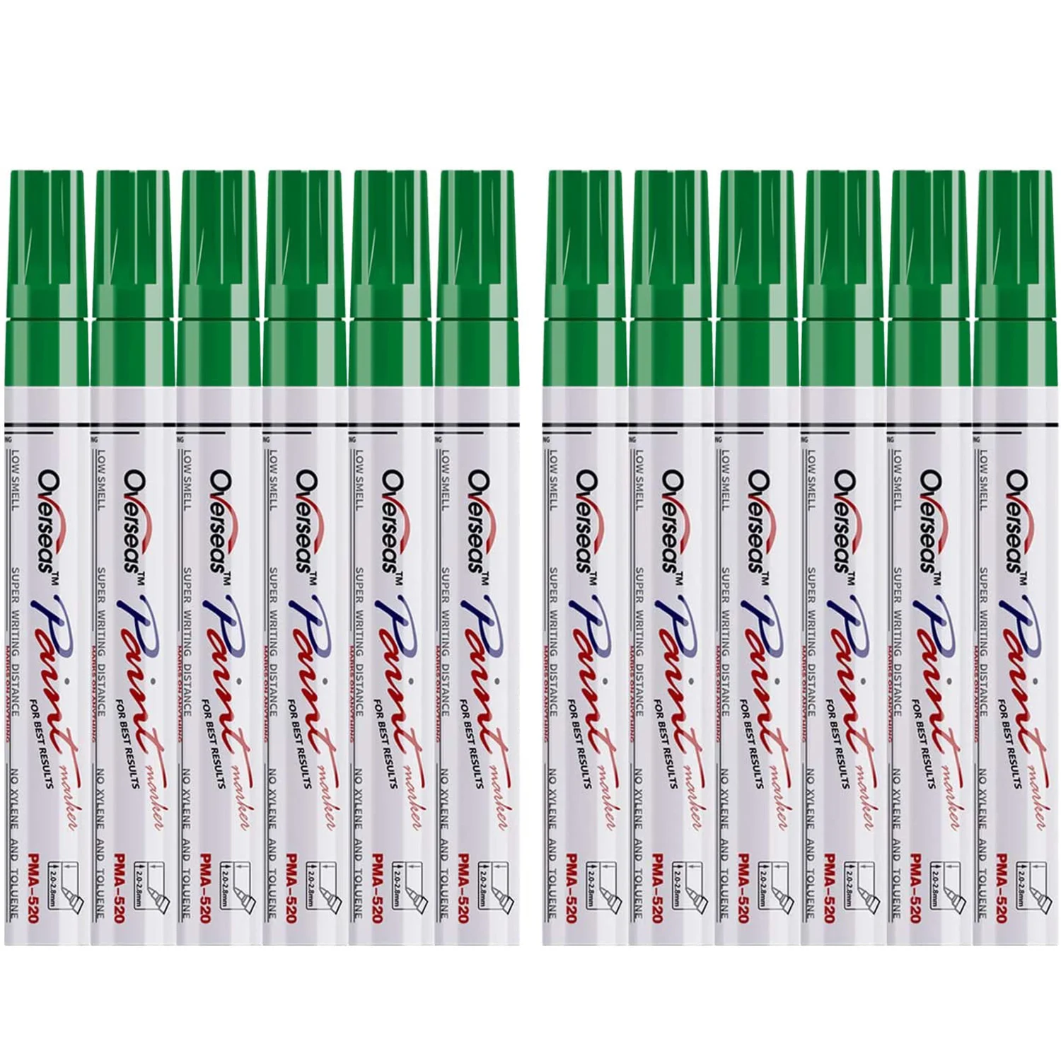 Green Paint Pens Paint Markers, 12 pcs Waterproof Oil-Based Paint Pen Set Quick Dry and Permanent, Markers for Rock Painting 
Green Paint Pens Paint Markers, 12 pcs Waterproof Oil-Based Paint Pen Set Quick Dry and Permanent, Markers for Rock Painting